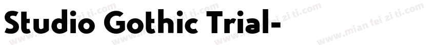 Studio Gothic Trial字体转换